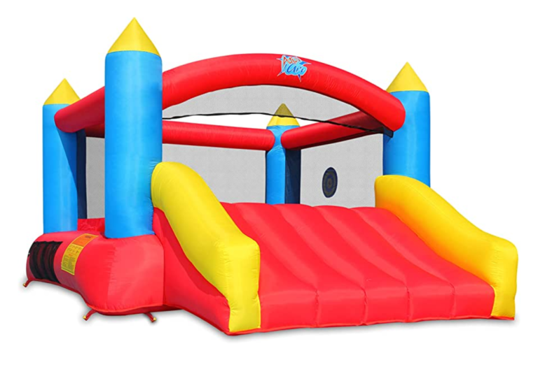 Inflable Castillo Rojo Amarillo con Tobogán