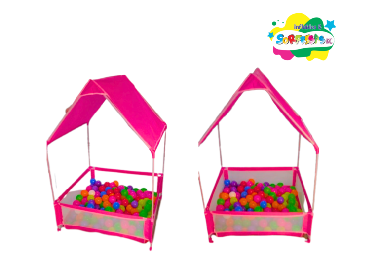 Piscina Infantil de Pelotas con techo + 200 Pelotas