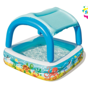 Piscina Cuadrada Con Techo Canopy