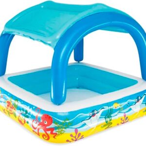 Piscina Cuadrada Con Techo Canopy JG-014